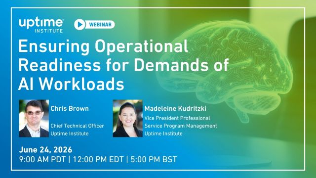 Webinar: Business-Centric Data Center Facility Optimization: Maximizing Uptime, Efficiency, and Operational Sustainability